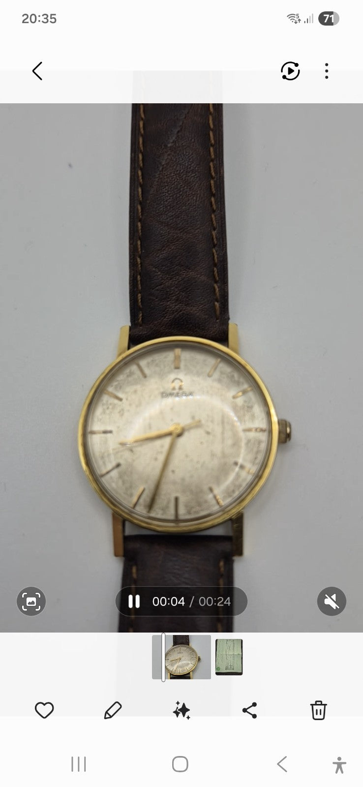 OMEGA WRIST WATCH GENTLEMAN'S STEEL AND GOLD FILLED1