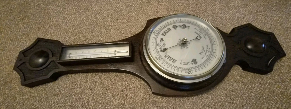 Antique Quality carved Banjo Barometer8