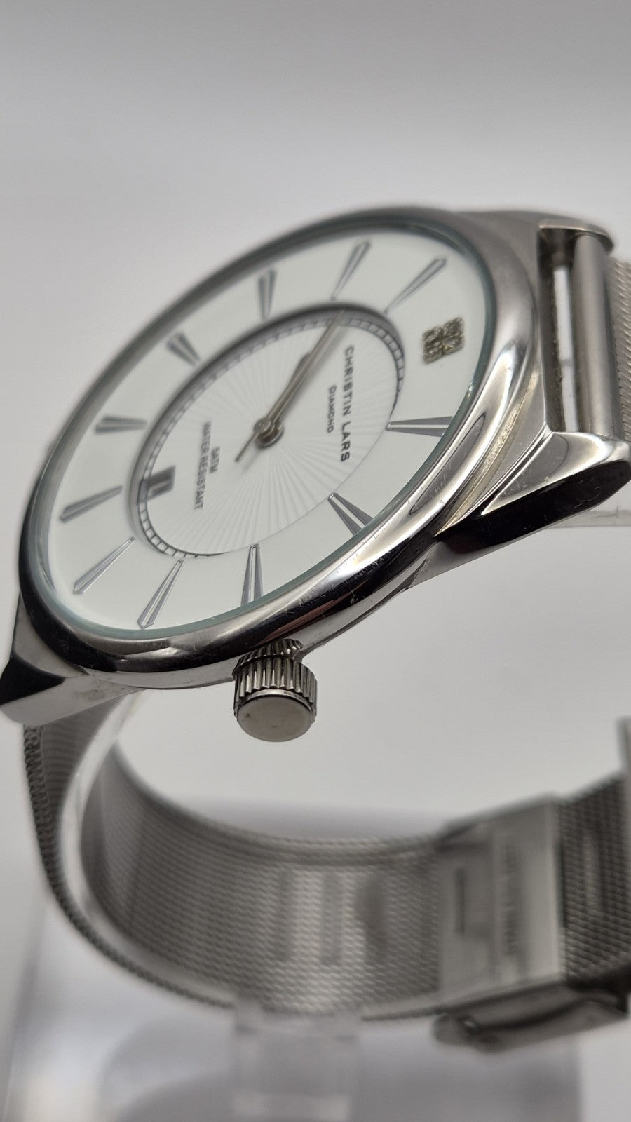 Christin Lars Diamond men's quartz dress watch15