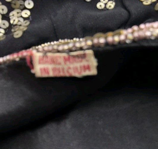 vintage Belgium Art Deco sequin evening purse7