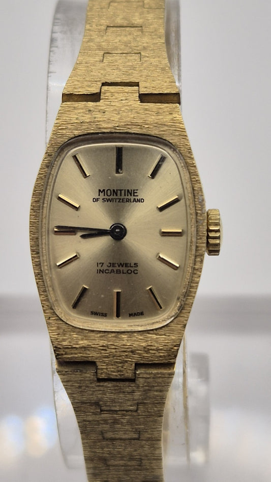  Ladies Montine Vintage Swiss Watch - 17 Jewels Incabloc - excellent0
