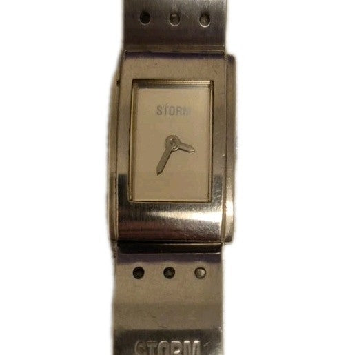 Storm Silver Tone Quartz Analog Ladies Watch0