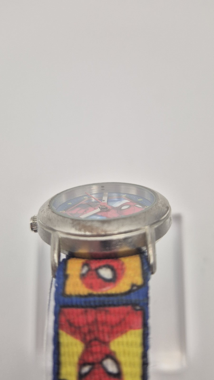 Marvel Spider-Man kids watch featuring a blue nylon strap6