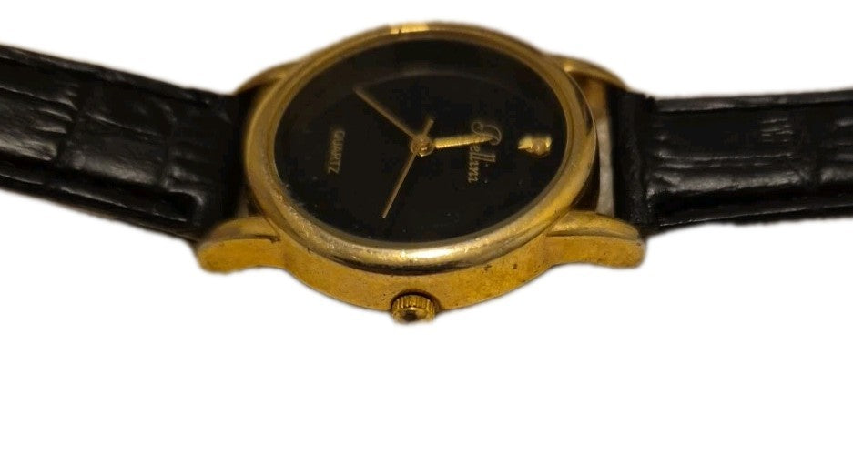 Gold Coloured Black Faced BELLINI Ladies Quartz Watch4