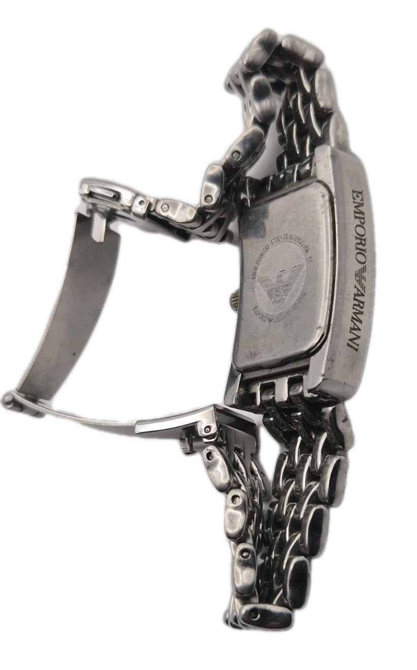 Emporio Armani AR-0126 Silver Tone Quartz Analog Casual Wristwatch10