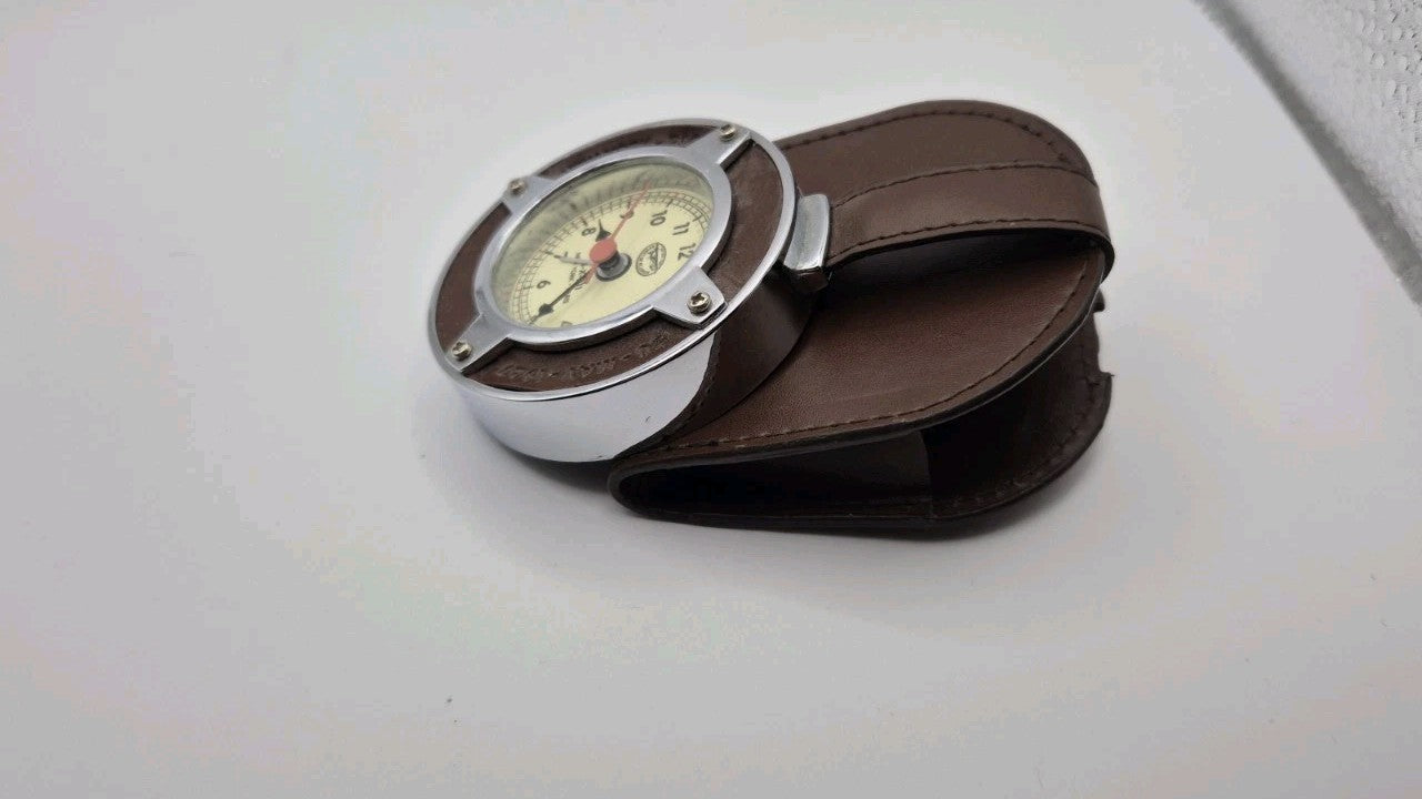 Spirit Of St.Louis Travel Leather and metal alarm clock2