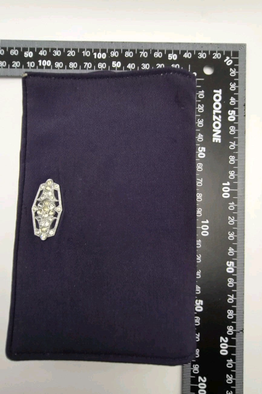 Vintage  1940s British Evening Clutch Bag With Mirror And Purse15