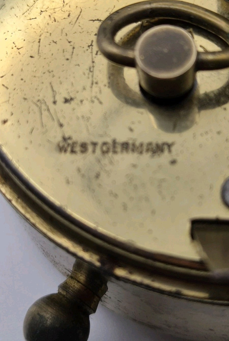 Vintage ESTYMA West German Mini Wind Up Alarm Clock9