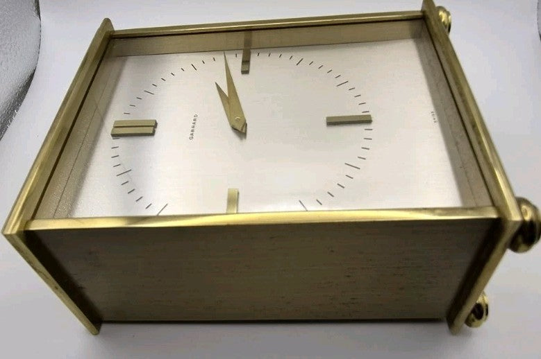 Garrard mechanical 1979 presentation brass cased mantle clock - Working10