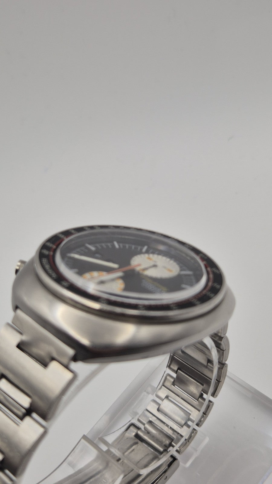 SEIKO 6138-0011 UFO Automatic Chronograph Watch Vintage Men's Black Dial 8