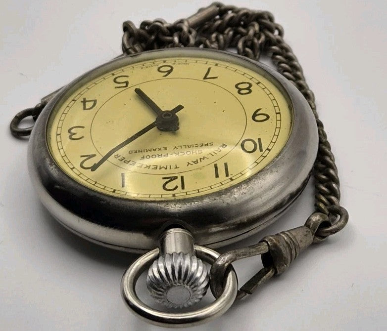 vintage Railway Timekeeper pocket watch. Austria. Working4