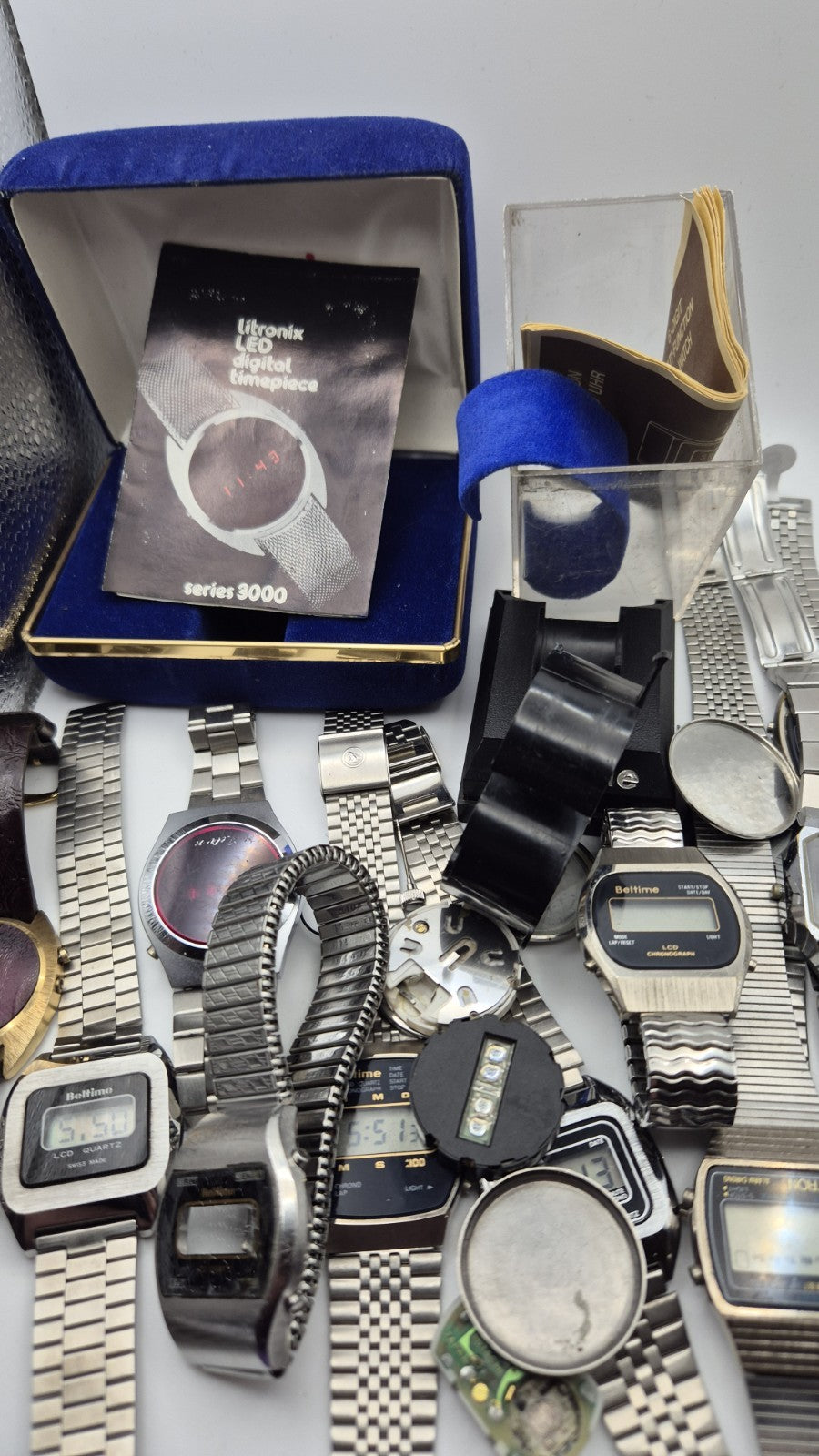 vintage digital watch joblot spares15