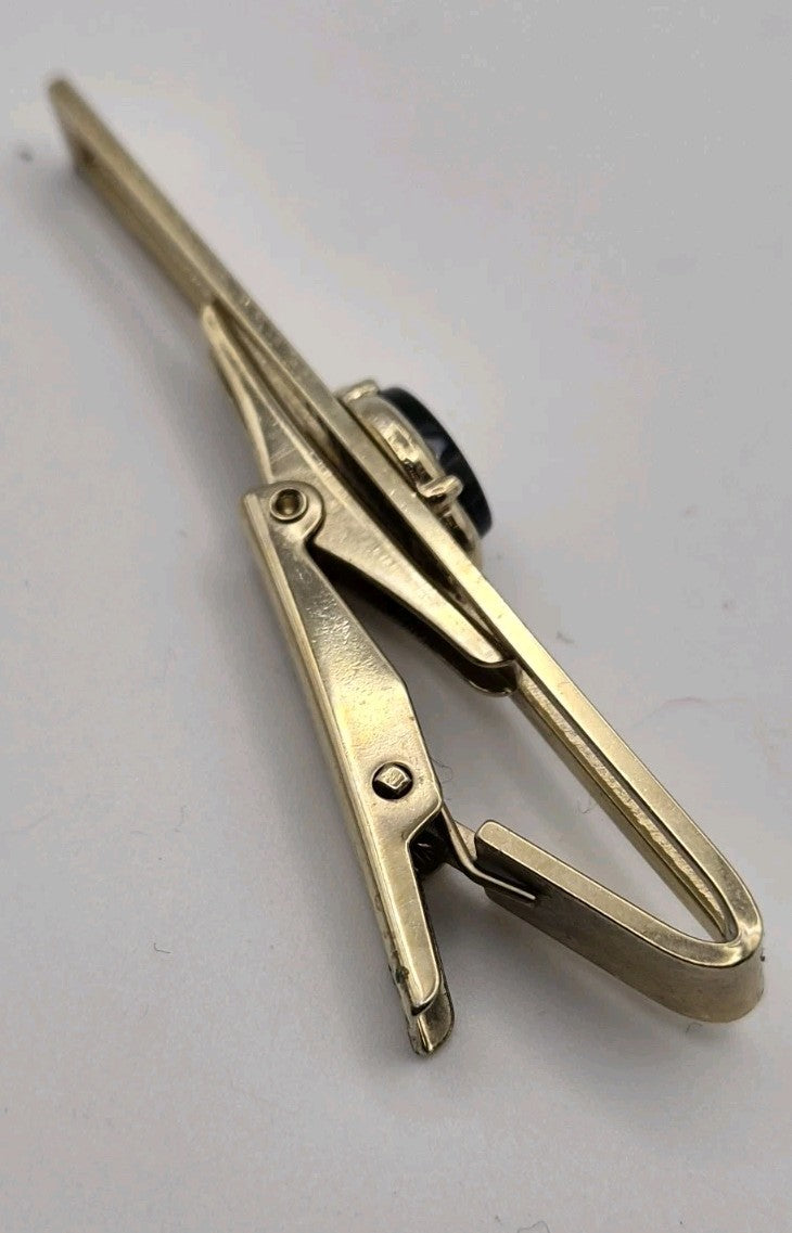 Vintage Stratton Gold Plated English Made Tie Bar Clip - For Gents & Gentleman. 3