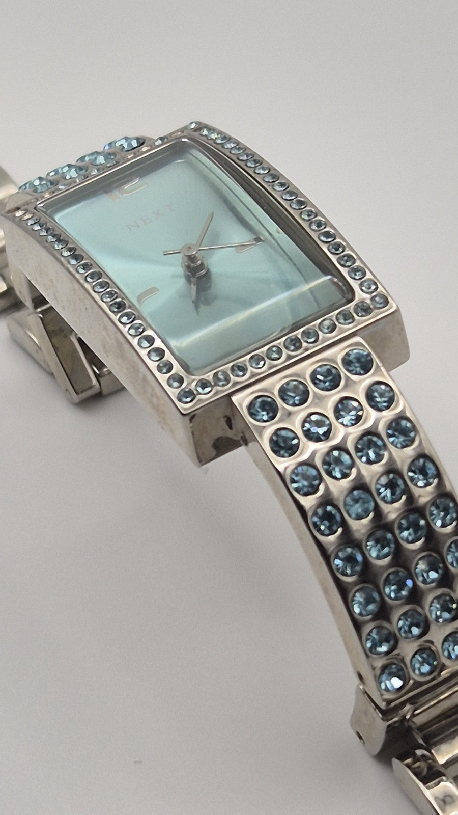 Next Women's Silver and Blue Watch7