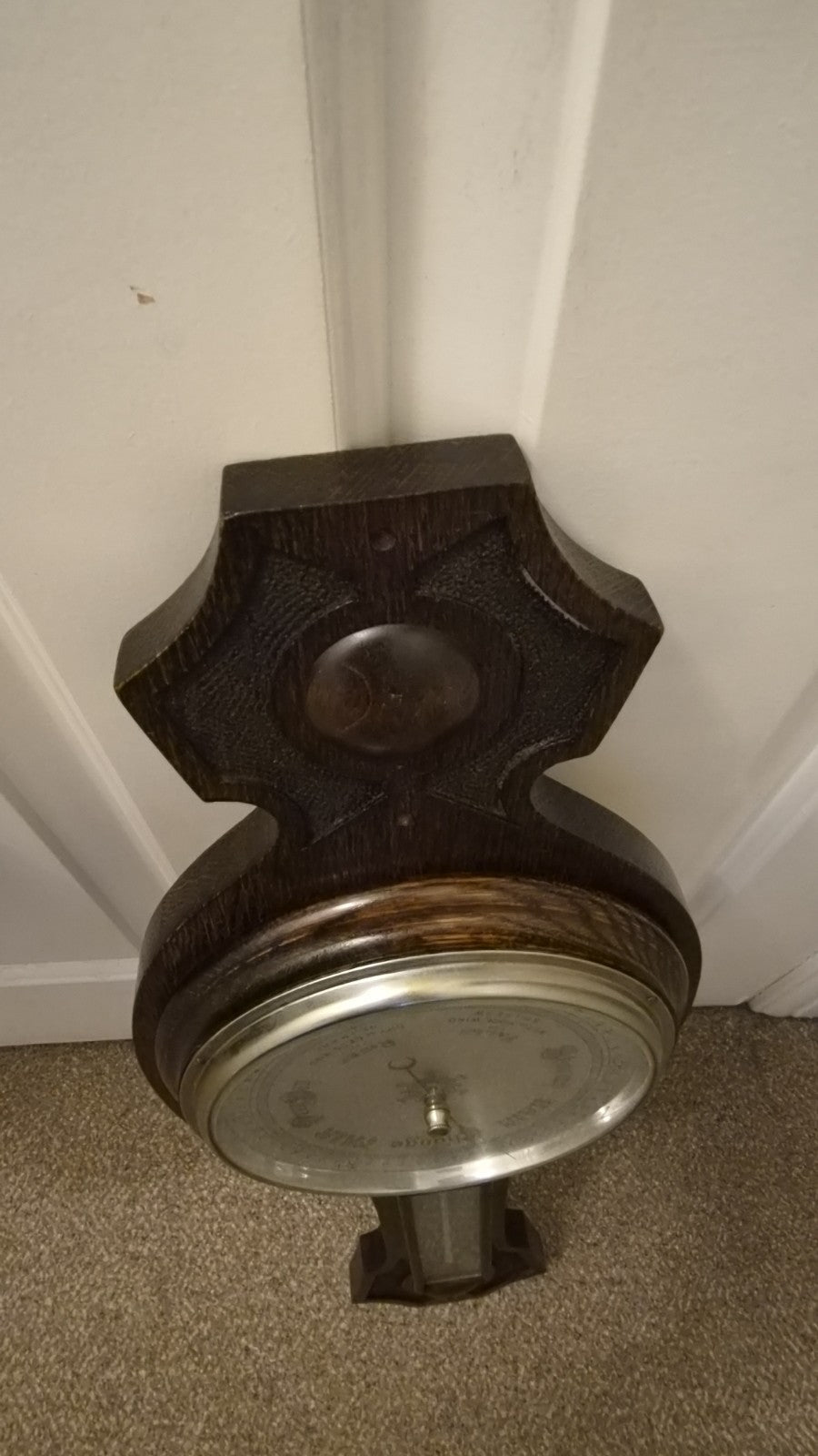 Antique Quality carved Banjo Barometer16