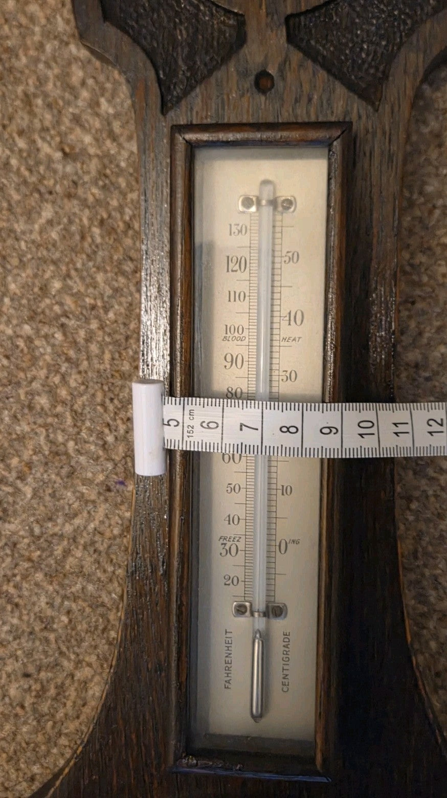 Antique Quality carved Banjo Barometer10