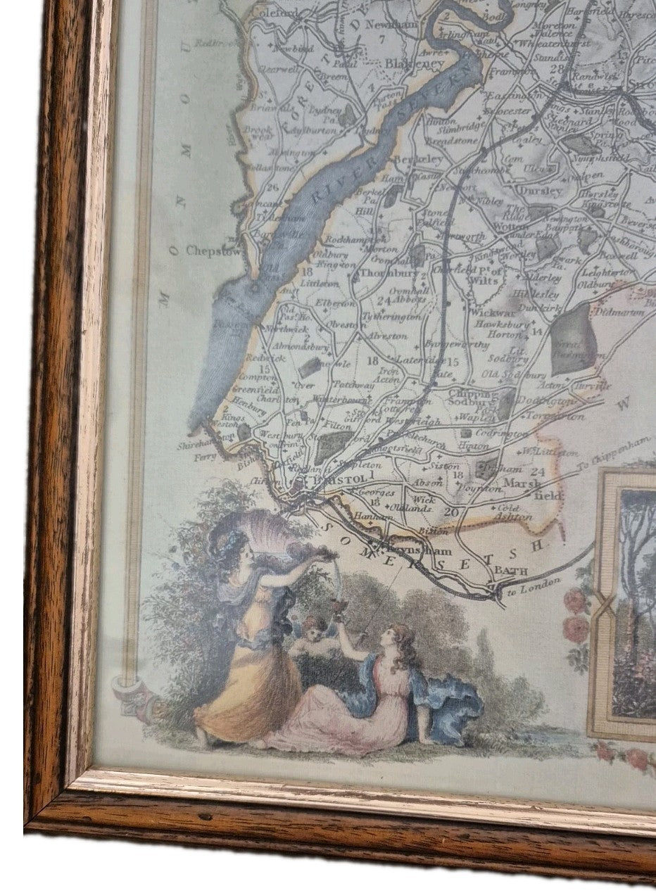 Framed Map Of Gloucester8