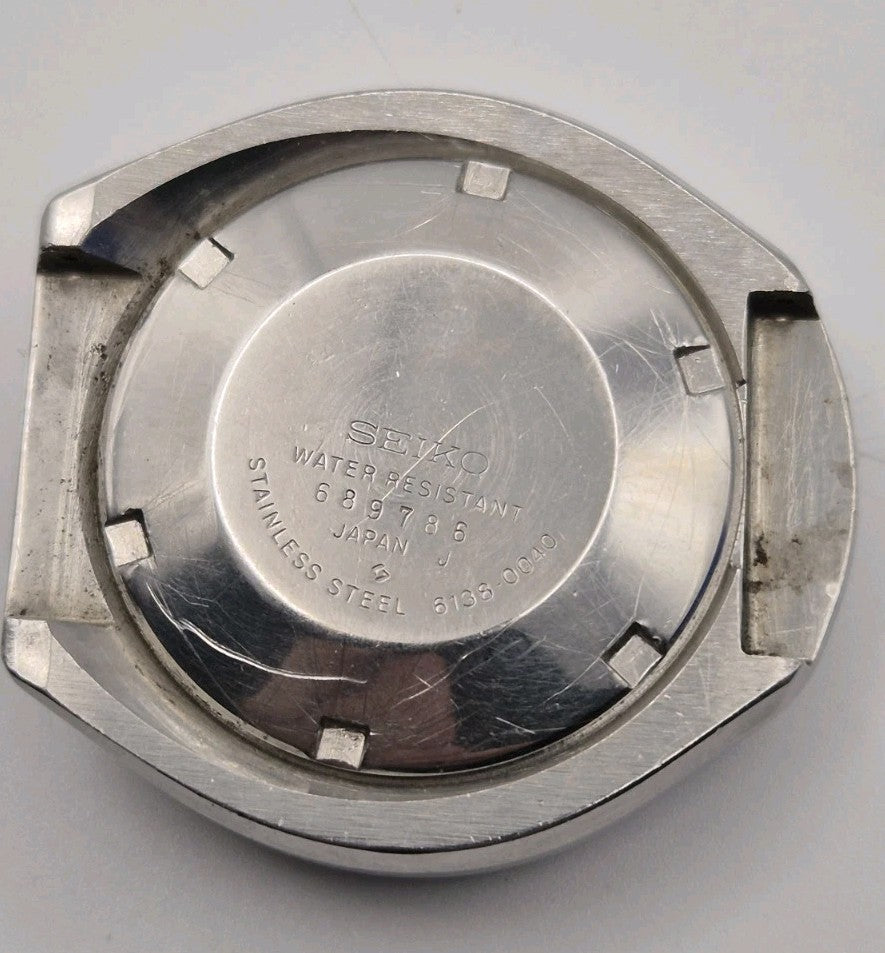 Authentic Seiko 6138 0040 Bullhead Chronograph Case Set Original Dial & Caseback16