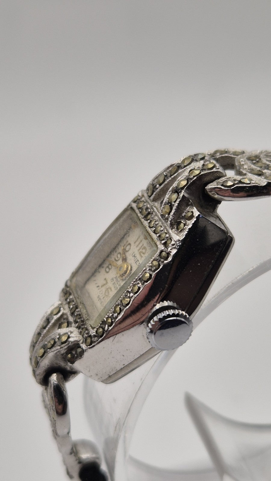 vintage Imier ladies' cocktail Manual 17 Jewel  wristwatch10