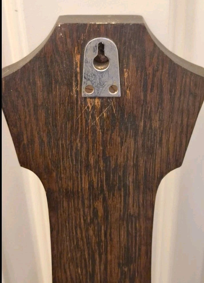 Vintage Wood  carved  Barometer10