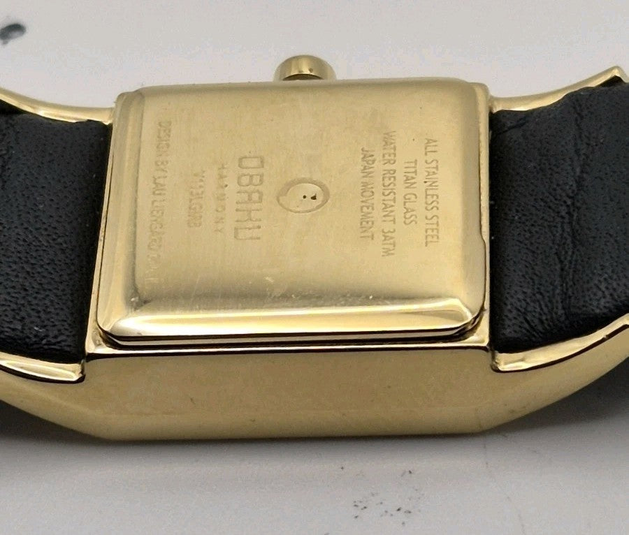 Obaku Harmony quartz Ladies wristwatch Model V113LGIRB With a gold tone...12