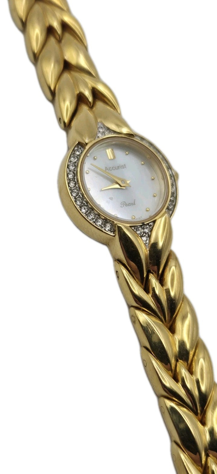 Ladies Accurist LB630P Pearl Quartz Watch 1