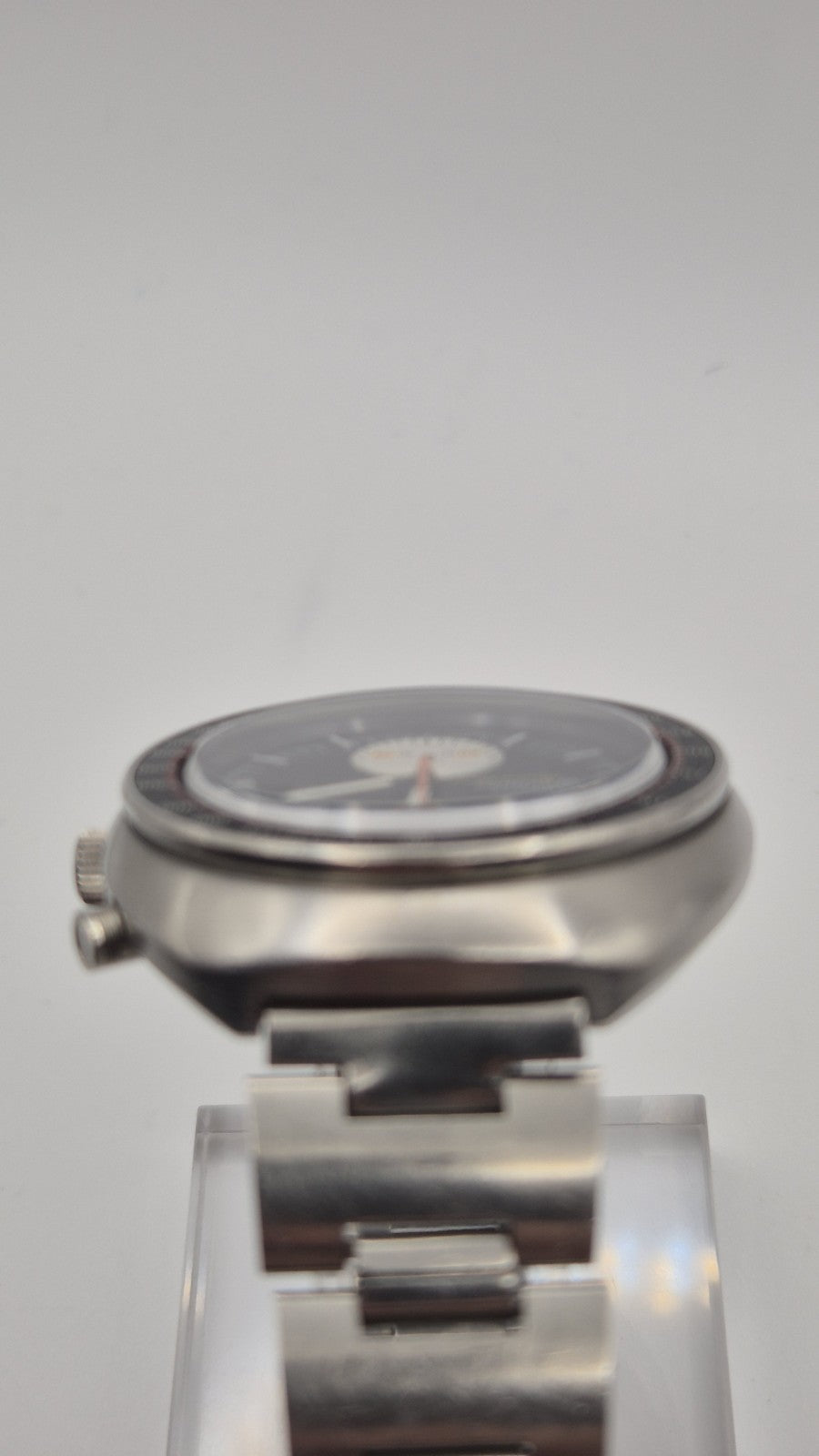 SEIKO 6138-0011 UFO Automatic Chronograph Watch Vintage Men's Black Dial 10