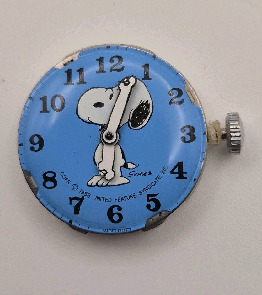 Timex 1958 Snoopy Hand Wind Watch Working12