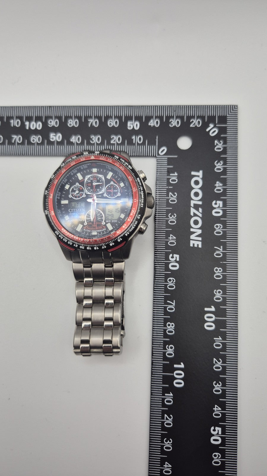 Citizen Red Arrows Skyhawk A.T watch featuring a Titanium case and bracelet18