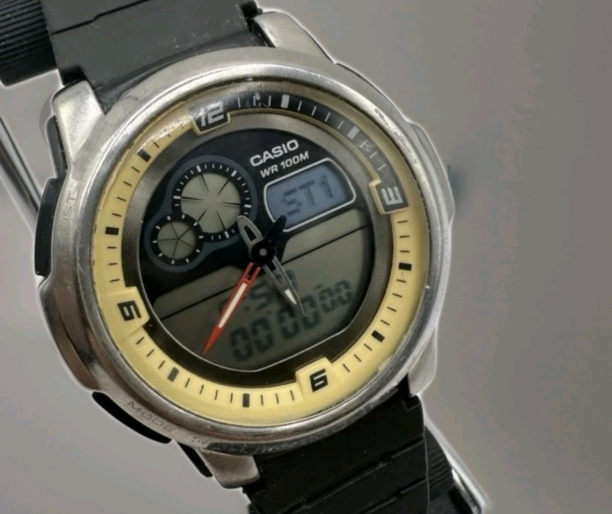 Casio AQF-102W Ana Digi World Time Thermometer Men's Digital Watch 1