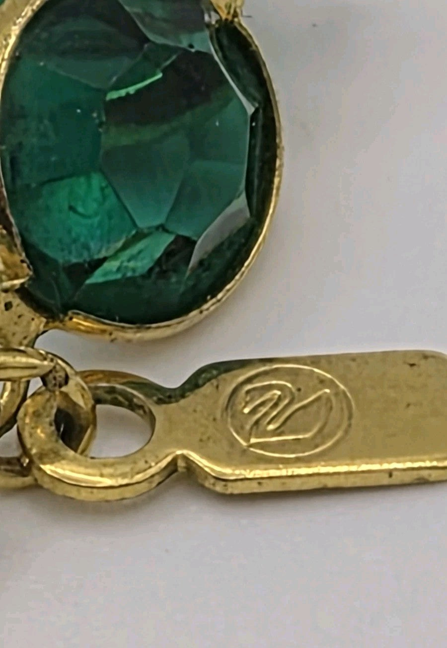 vintage Swarovski crystal station necklace10