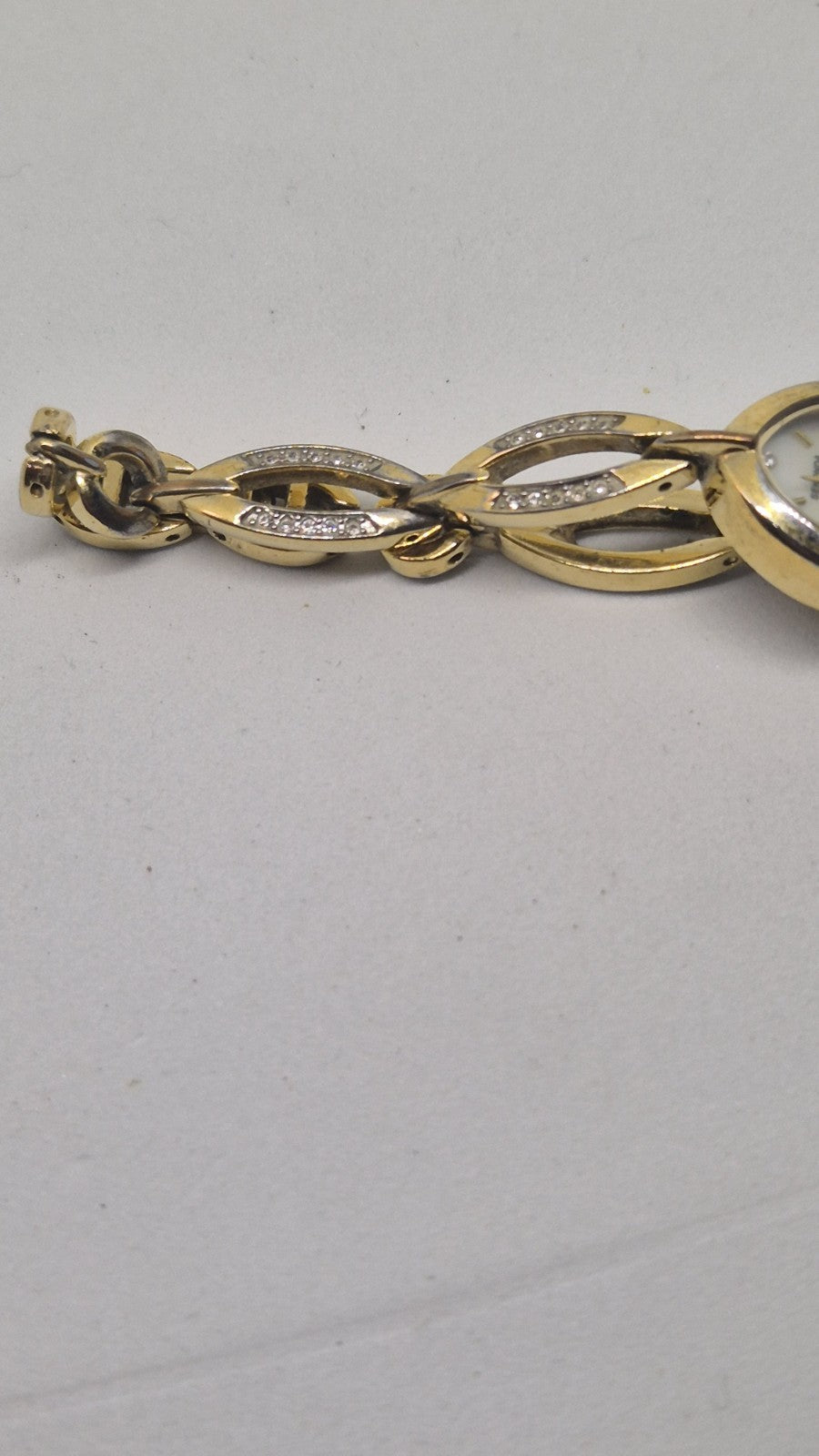Ladies  Sekonda Teardrop Face Gold Strap Watch3