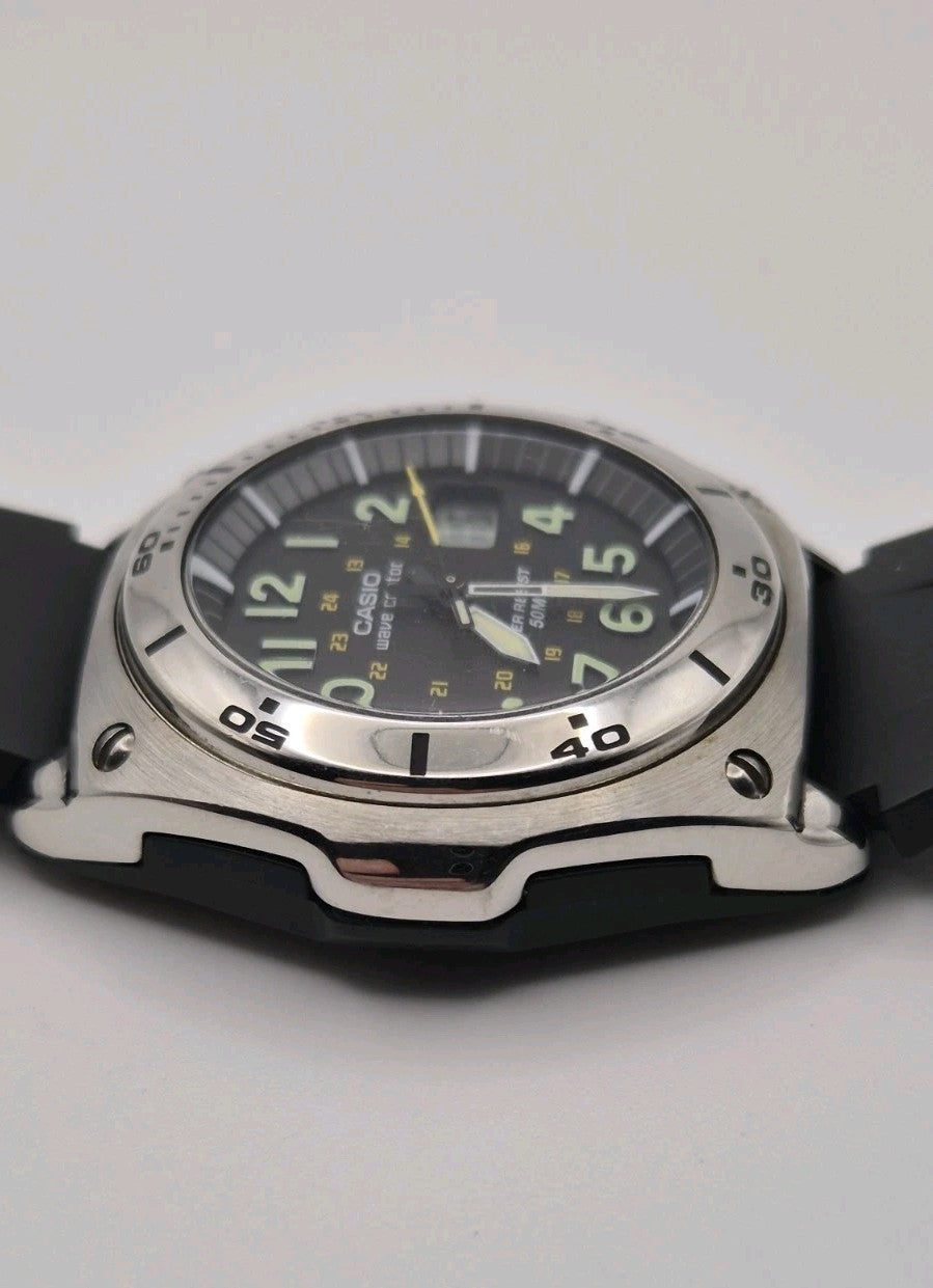 CASIO WAVE CEPTOR Atomic WATCH 4304 WVQ-200HE.Rare Casio Digital Ana digi2