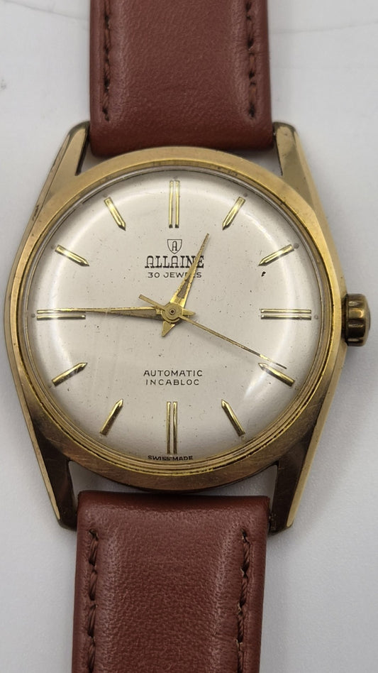 Allaine Automatic Gents Watch 30 Jewel Vintage0