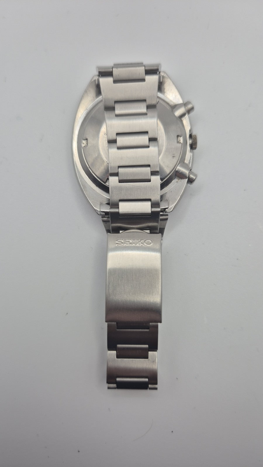 seiko 6139-6002 chronograph pogue.SILVER rare Original Dial 8