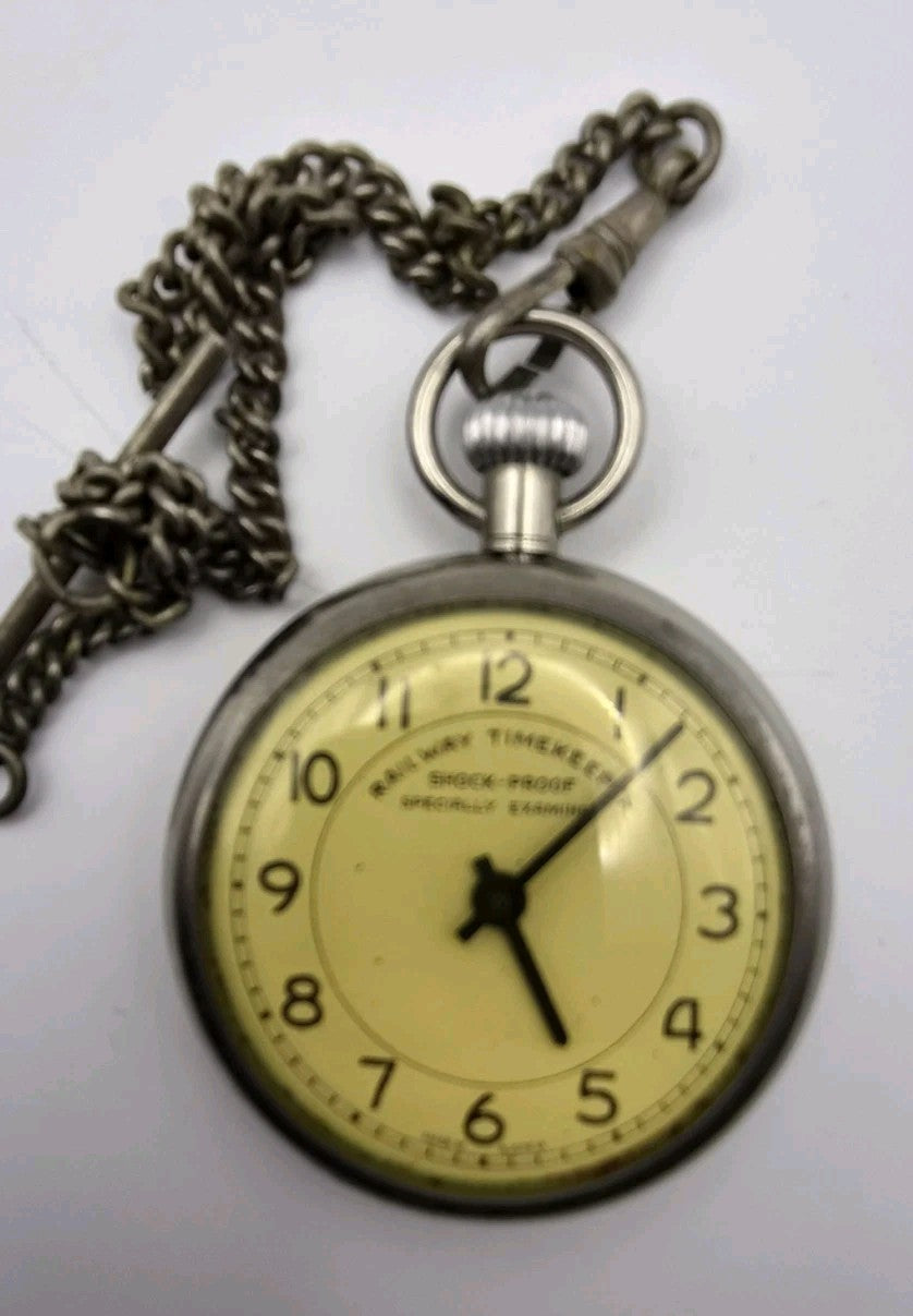 vintage Railway Timekeeper pocket watch. Austria. Working2