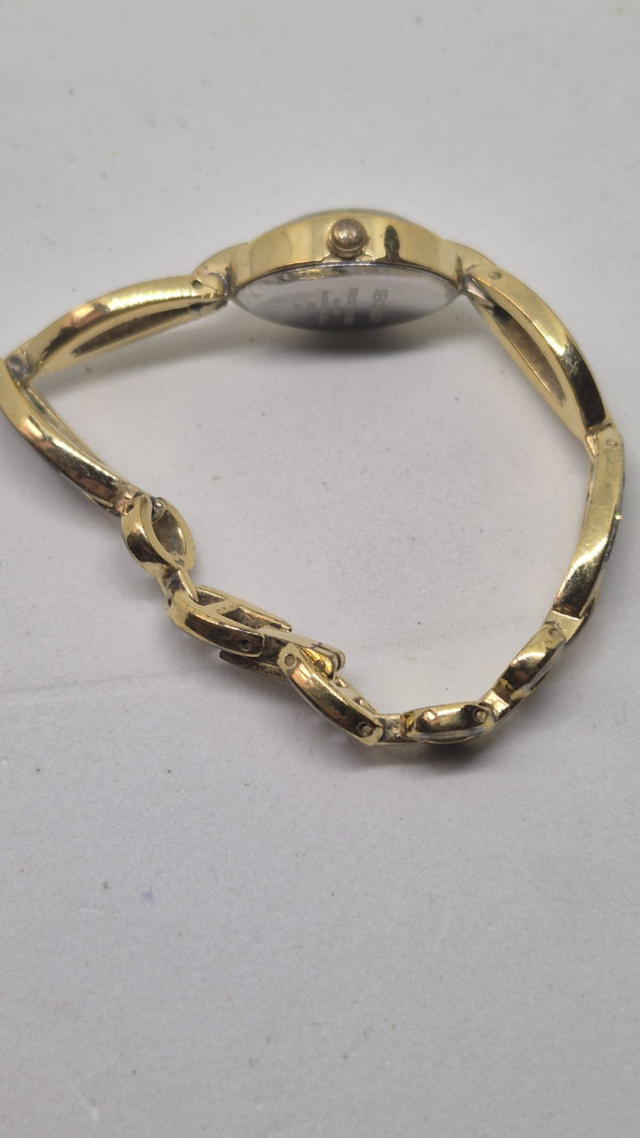 Ladies  Sekonda Teardrop Face Gold Strap Watch7