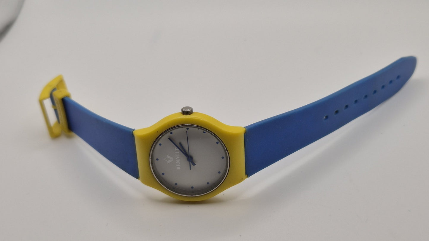 Vintage 1990s Renault Promotional Watch Quartz Rubber Strap Working6