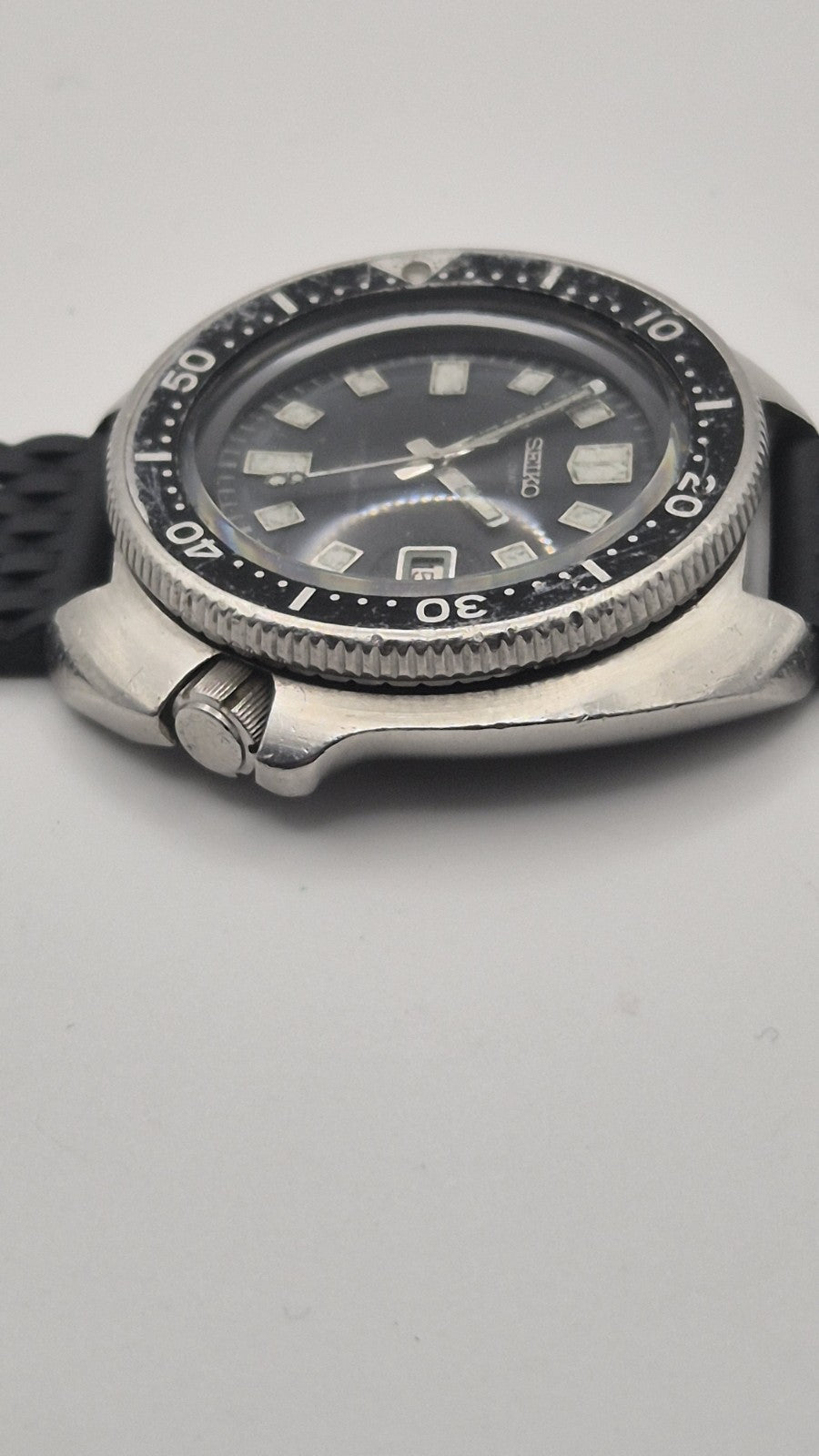 Seiko 6105  8110 'Willard' Diver Watch Vintage with waffle strap10