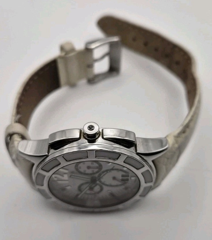 Genuine Pandora Watch Imagine Grand C Silver/White with Ceramic Bezel - 811004WH13