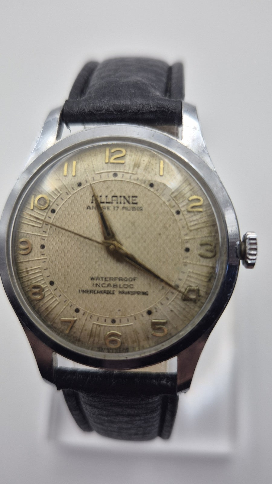 Vintage Allaine Men’s Mechanical Watch Incabloc 17 Jewels Swiss Made – Working0