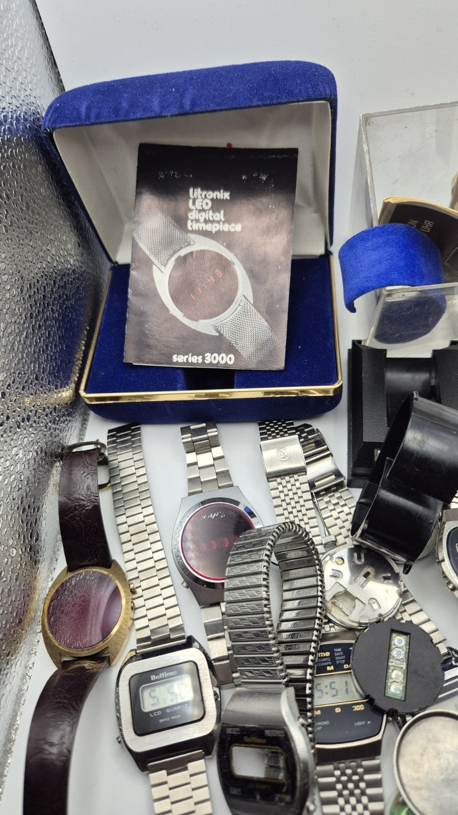 vintage digital watch joblot spares1