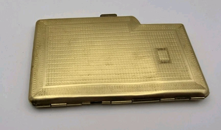 vintage gold-toned metal  cigarette case7