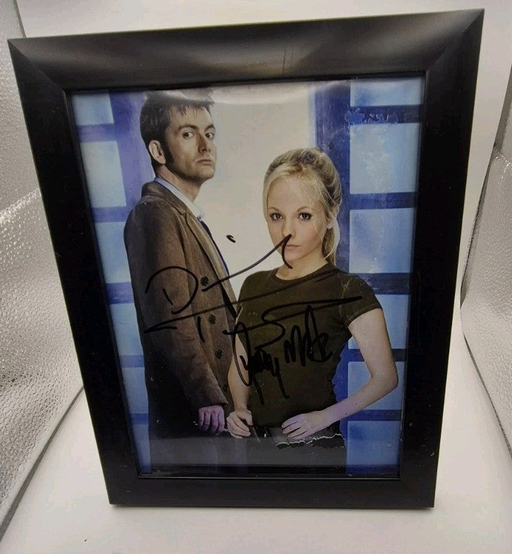 Dual signed autographed photo of David Tennant as the Tenth Doctor and...0