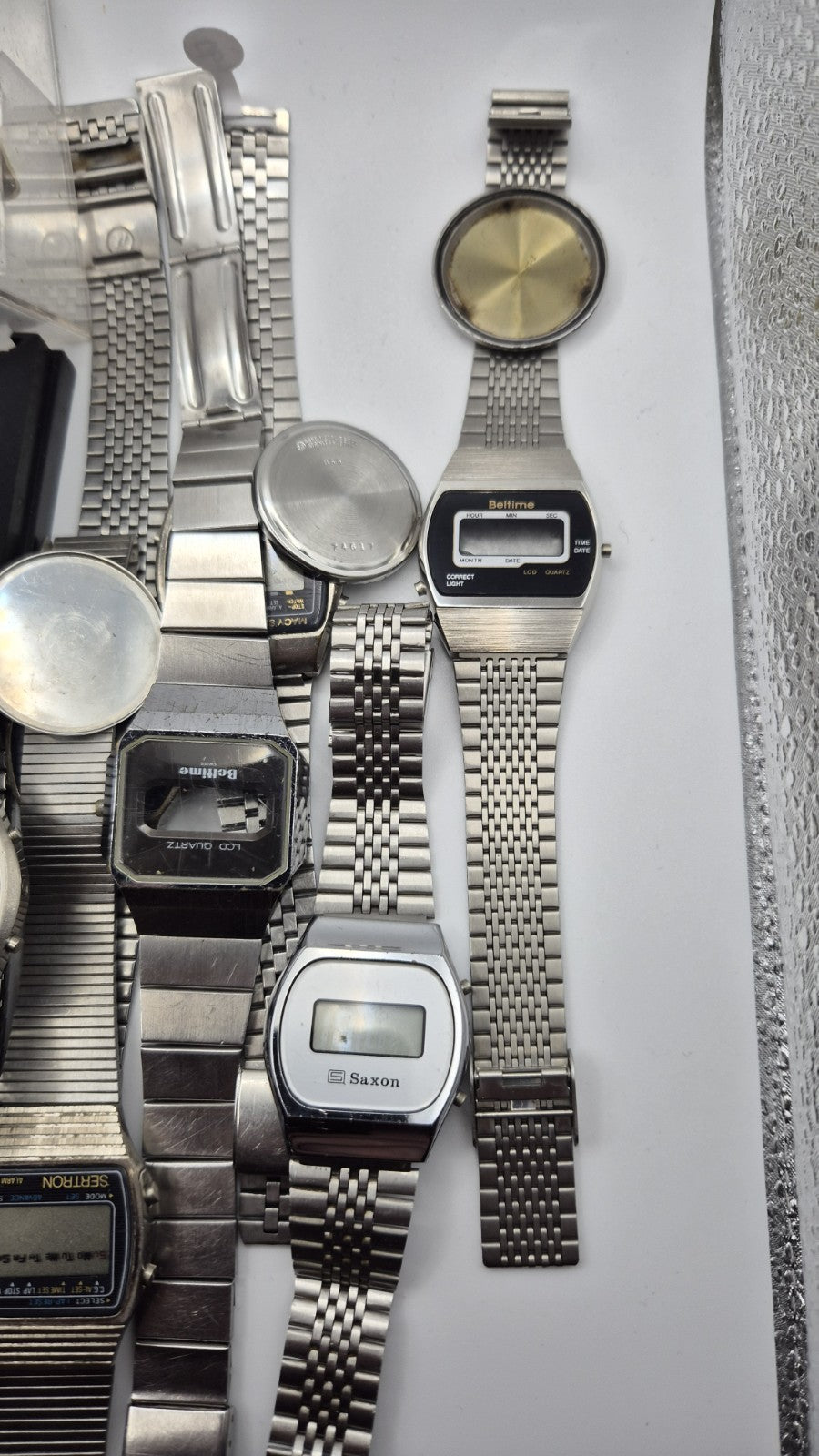 vintage digital watch joblot spares13