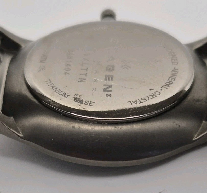 Skagen Denmark 233XLTTN Titanium Blue Dial Mesh Quartz Watch Date  Box7