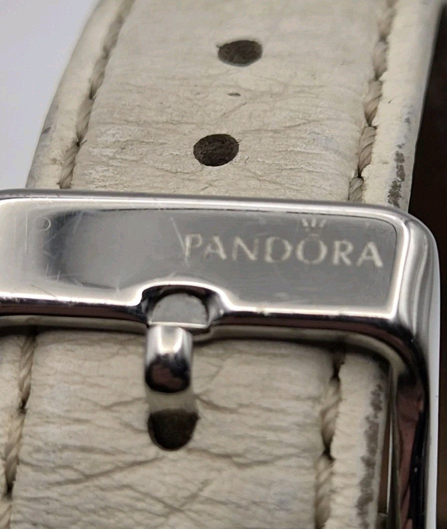 Genuine Pandora Watch Imagine Grand C Silver/White with Ceramic Bezel - 811004WH12