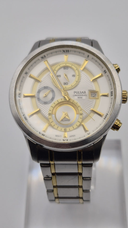 Pulsar YM62-X214 men's quartz chronograph wristwatch0