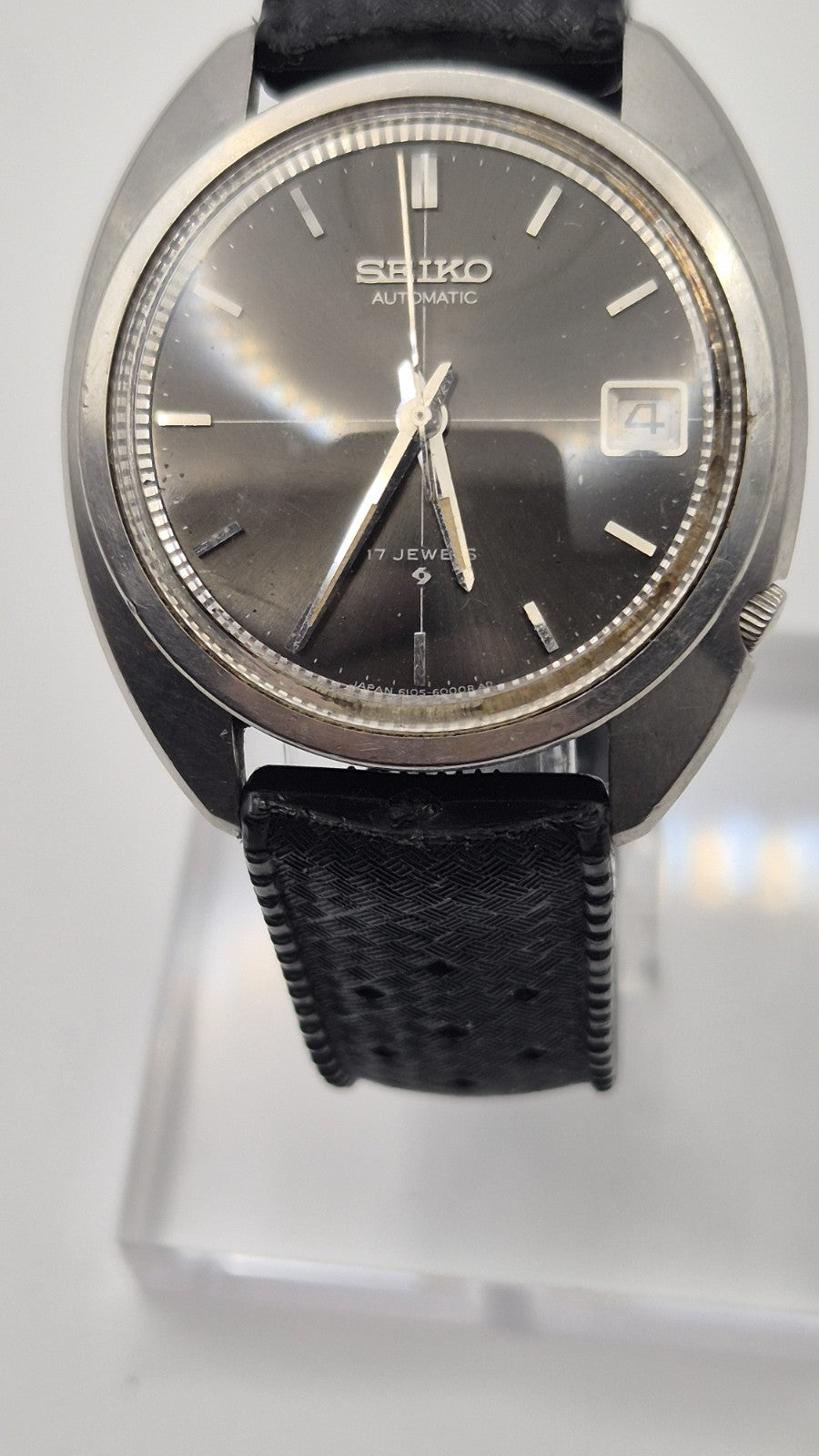 VINTAGE 60's SEIKO AUTOMATIC 6105-6009 MEN'S WATCH Captain Willard Movement Rare1
