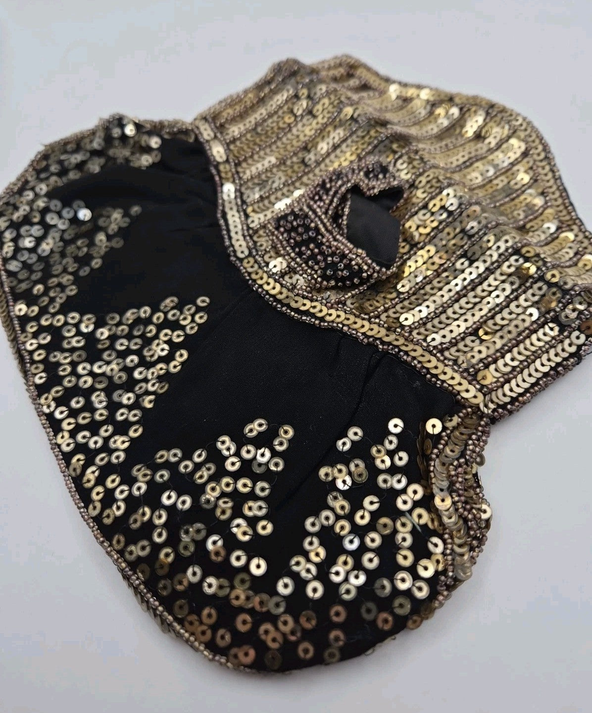vintage Belgium Art Deco sequin evening purse17